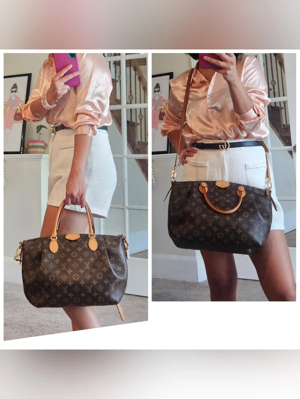 Authentic Louis Vuitton Turenne MM # 4378M